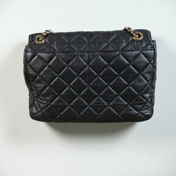 MICHAEL KORS Sloan Chain Quilted Leather Shoulder Bag Black Holiday Office Party - Picture 6 of 13